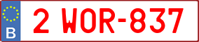 Truck License Plate